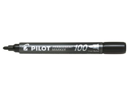 Εικόνα της Pilot Ανεξίτηλος Μαρκαδόρος Μαύρος - Πακέτο των 12